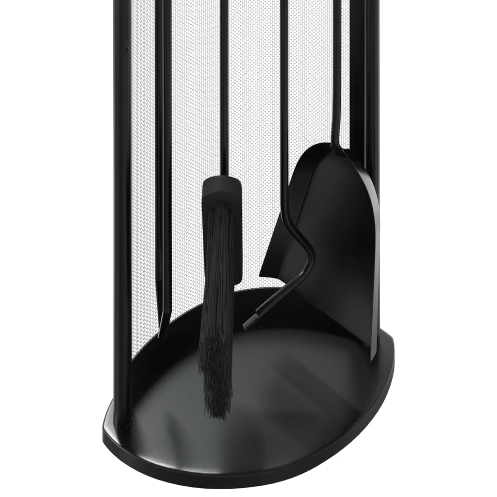 vidaXL Kit d'ustensiles de cheminée 5 pcs 23 x 15 x 66 cm Acier