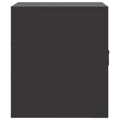 vidaXL Nachttische 2 Stk. Schwarz 34,5x39x44 cm Stahl