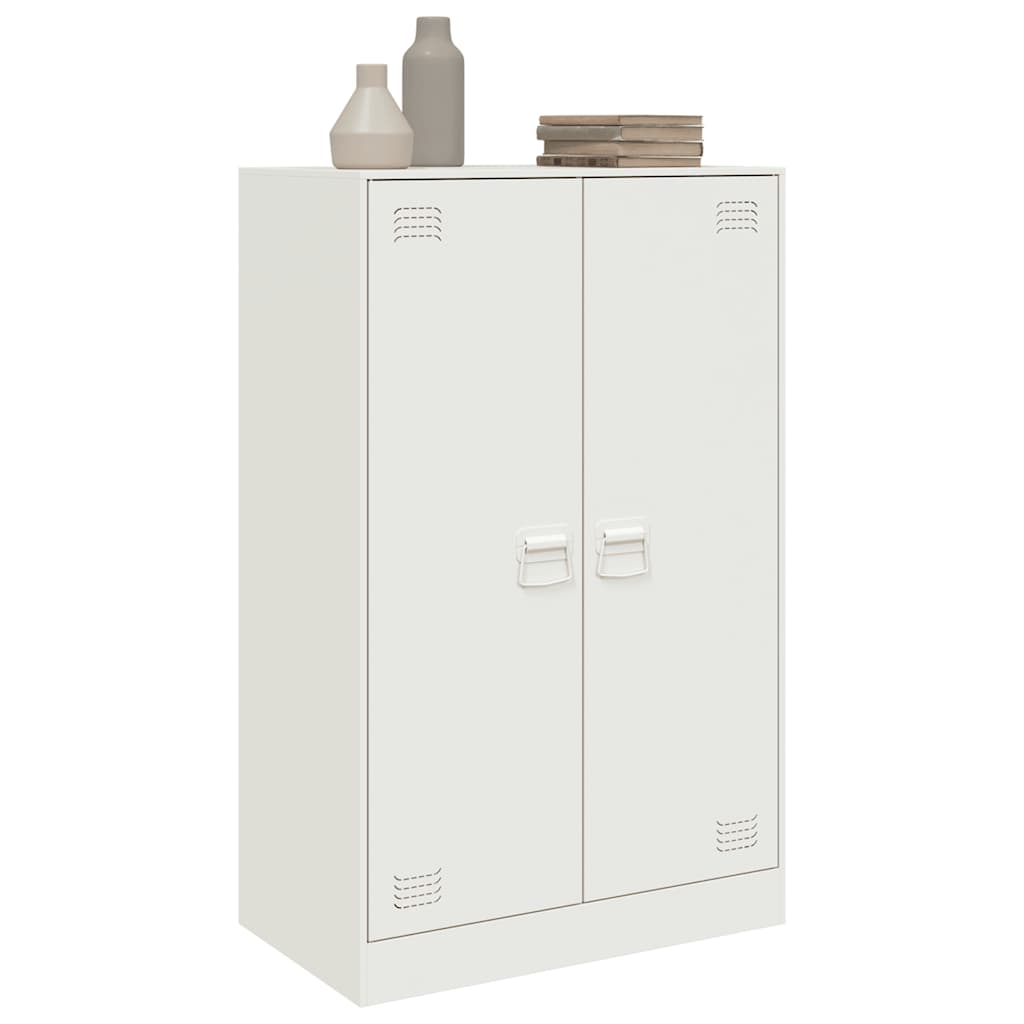 Sideboard Weiß 67x39x107 cm Stahl