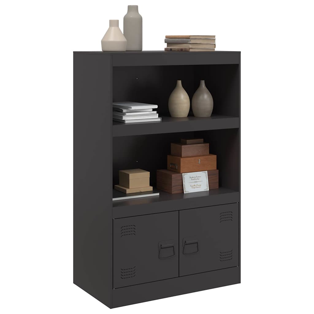 Sideboard Schwarz 67x39x107 cm Stahl