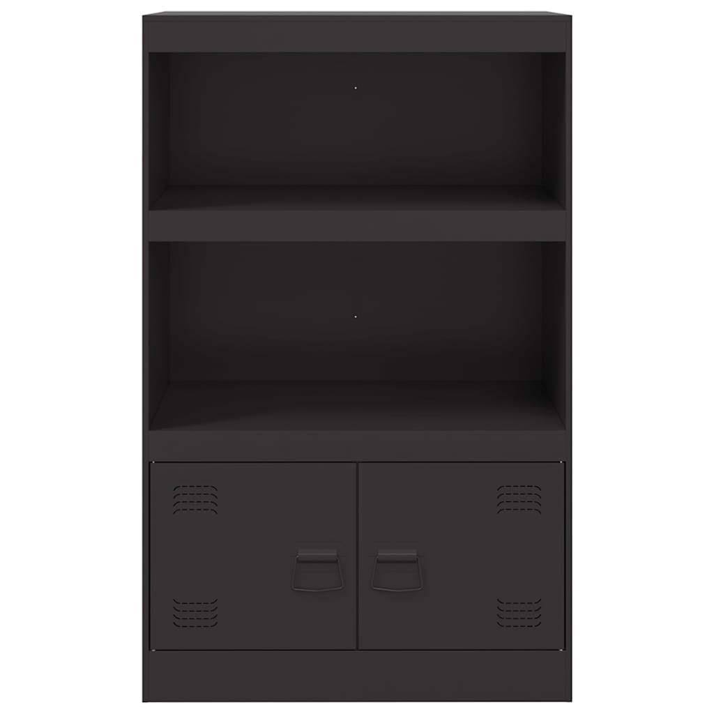 Sideboard Schwarz 67x39x107 cm Stahl