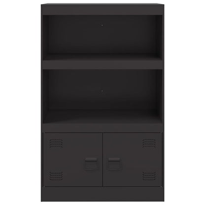 Sideboard Schwarz 67x39x107 cm Stahl