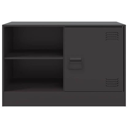 vidaXL Meuble TV Noir 67x39x44 cm Acier