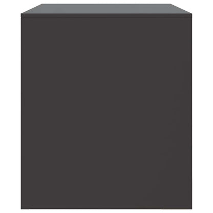 vidaXL Meuble TV Noir 67x39x44 cm Acier