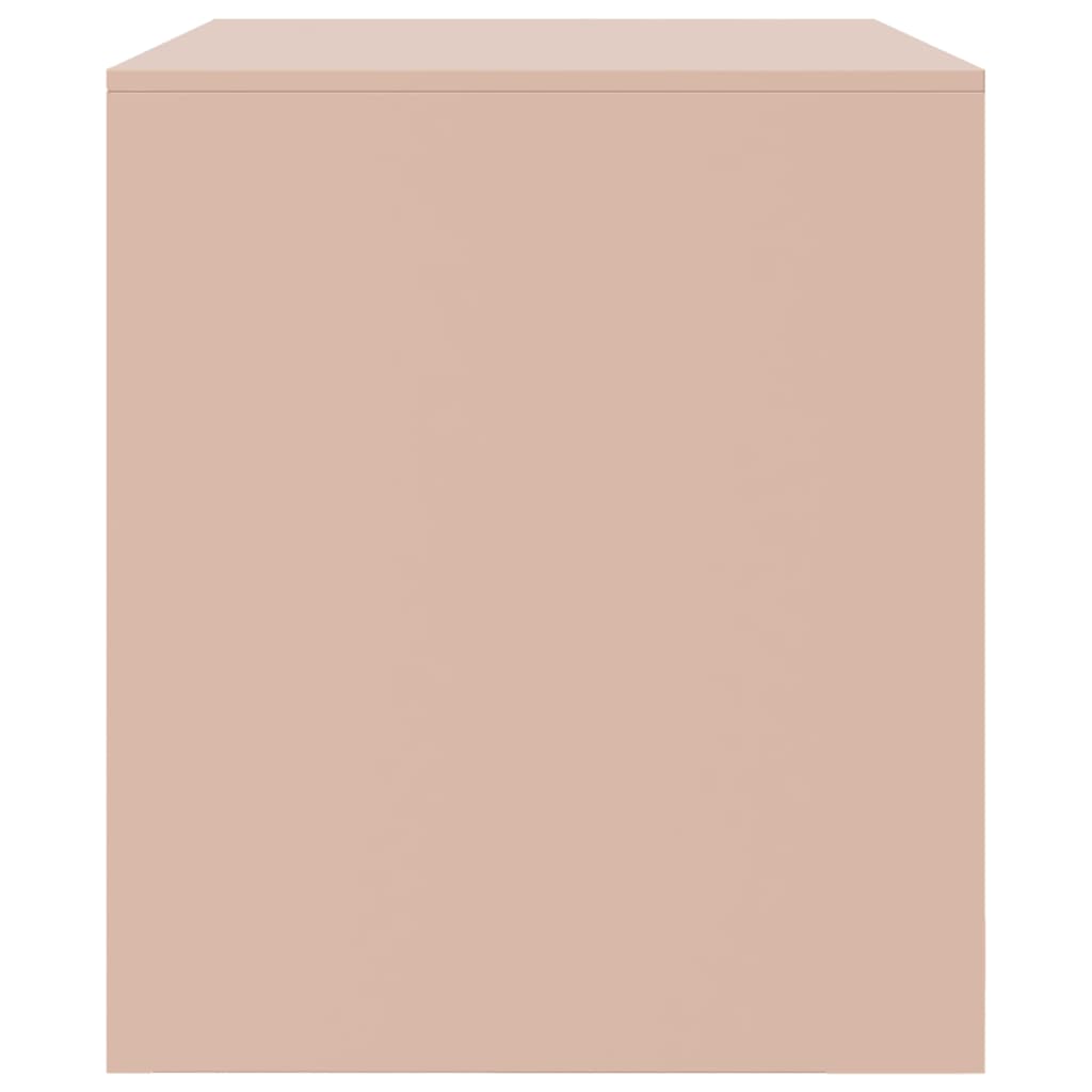 vidaXL Meuble TV rose 67x39x44 cm Acier