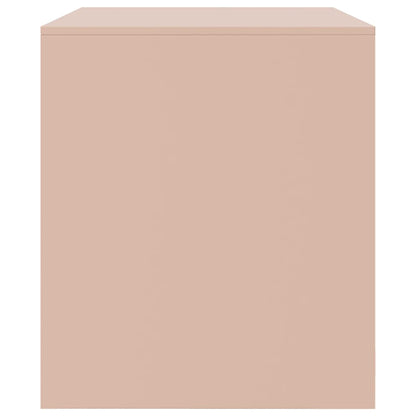 vidaXL Meuble TV rose 67x39x44 cm Acier