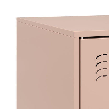vidaXL Meuble TV rose 67x39x44 cm Acier
