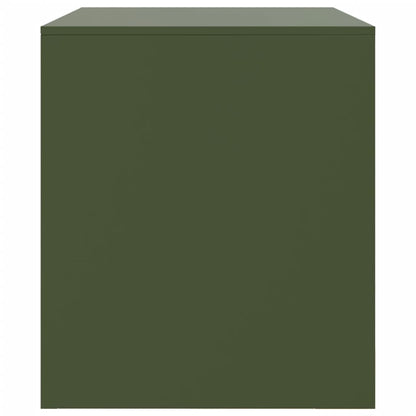 vidaXL TV-Schrank Olivgrün 67x39x44 cm Stahl
