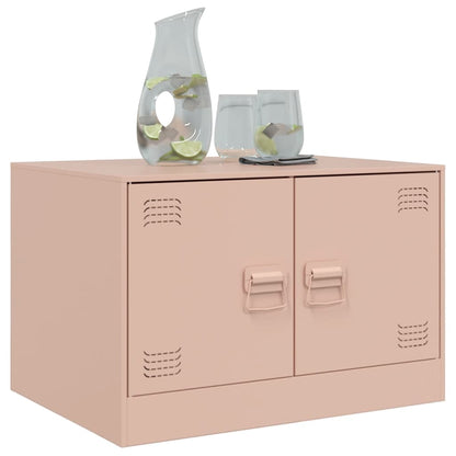 vidaXL Couchtisch Rosa 67x50x44 cm Stahl