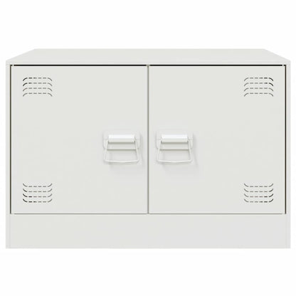 vidaXL Couchtisch Weiß 67x50x44 cm Stahl