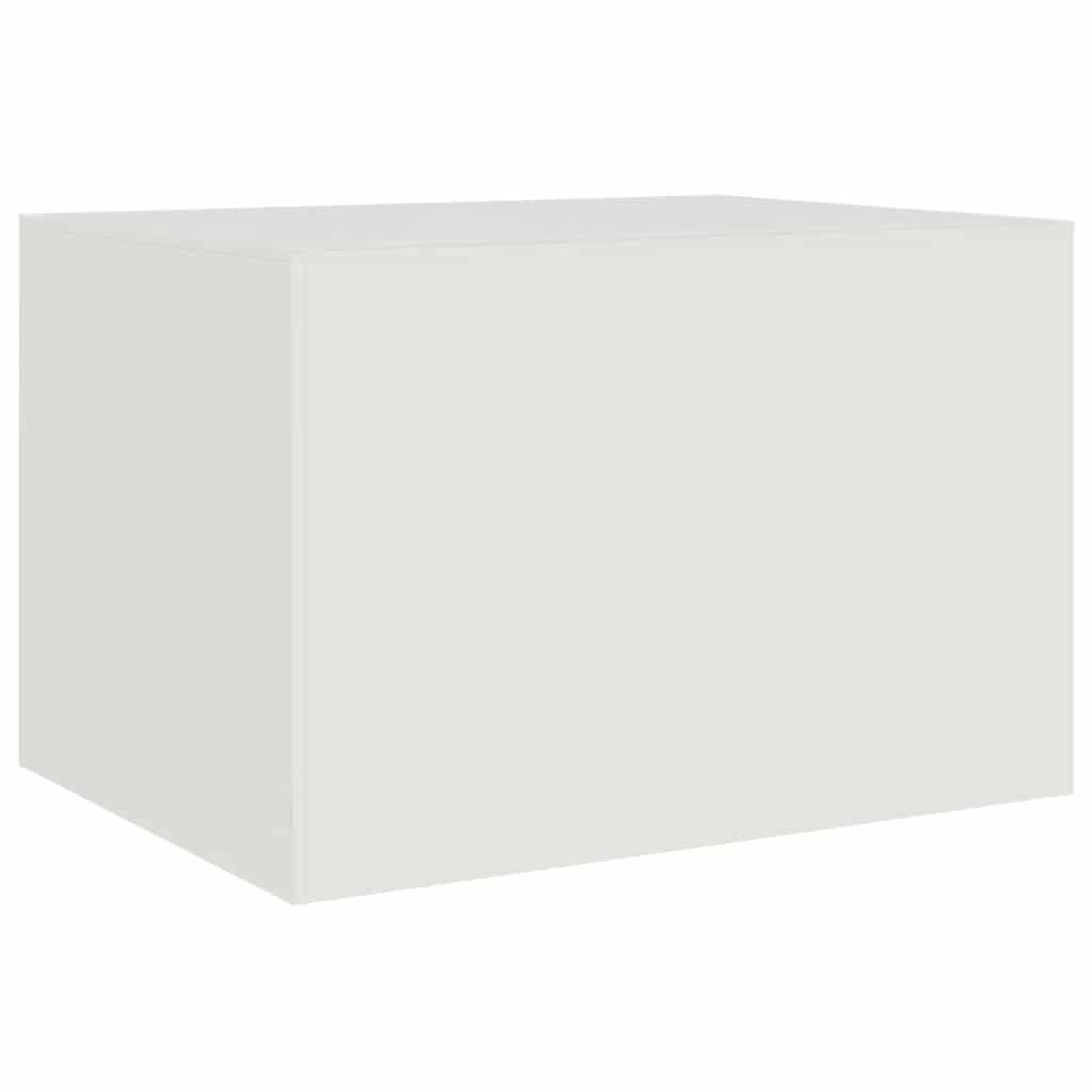 vidaXL Couchtisch Weiß 67x50x44 cm Stahl