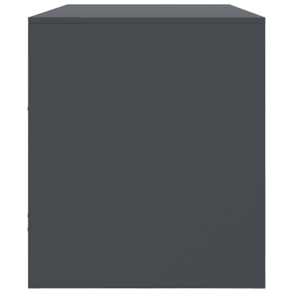 TV-Schrank Anthrazit 99x39x44 cm Stahl