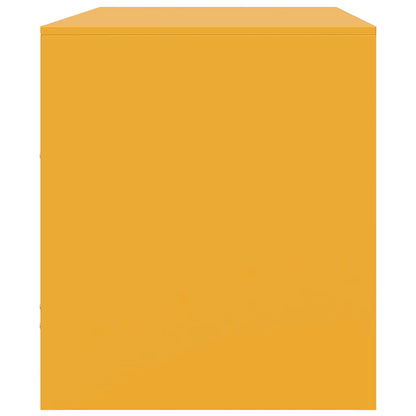 TV-Schränke 2 Stk. Senfgelb 67x39x44 cm Stahl