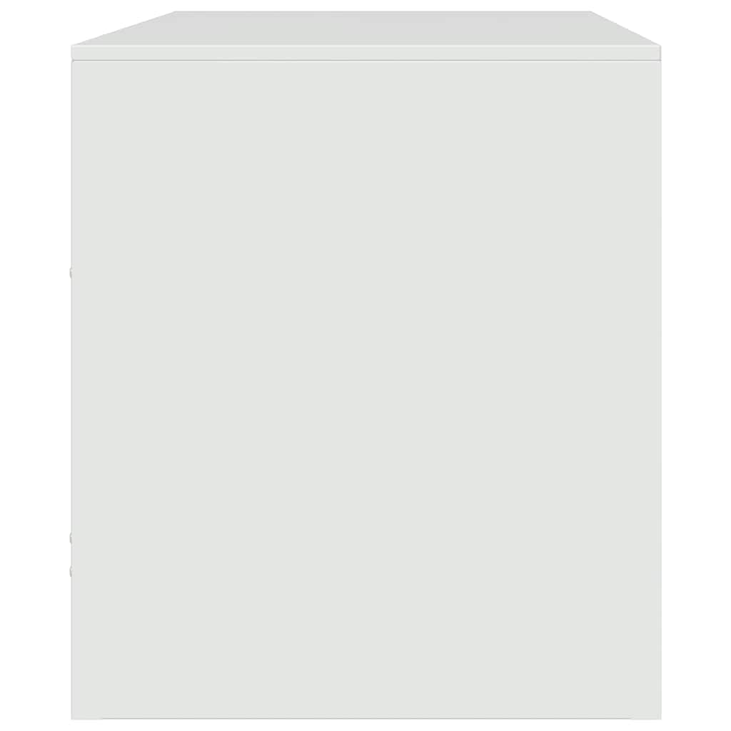 TV-Schrank Weiß 67x39x44 cm Stahl