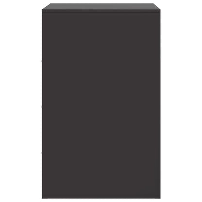 vidaXL Nachttische 2 Stk. Schwarz 34,5x39x62 cm Stahl