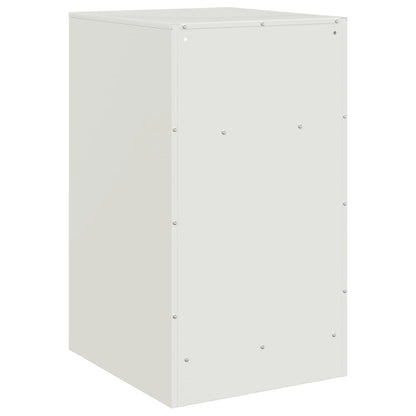 vidaXL Nachttische 2 Stk. Weiß 34,5x39x62 cm Stahl