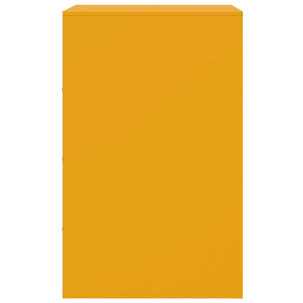 Nachttisch Senfgelb 34,5x39x62 cm Stahl