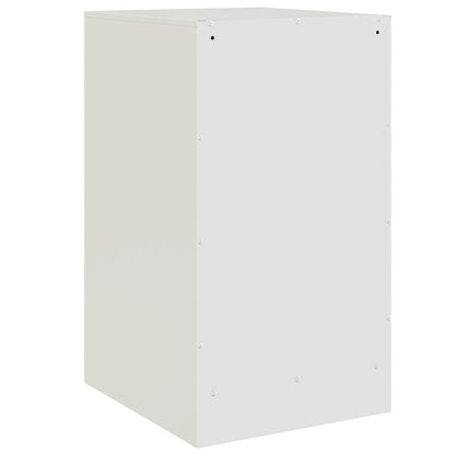 vidaXL Nachttische 2 Stk. Weiß 34,5x39x62 cm Stahl