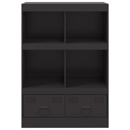 Highboard Schwarz 67x39x95 cm Stahl