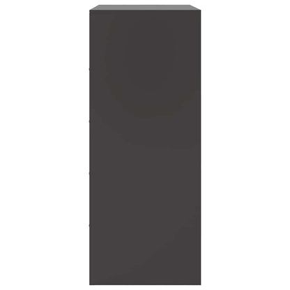 Highboard Schwarz 67x39x95 cm Stahl