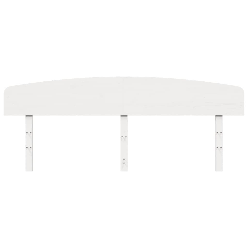 vidaXL Kopfteil Weiß 200 cm Massivholz Kiefer