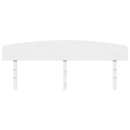 vidaXL Kopfteil Weiß 200 cm Massivholz Kiefer