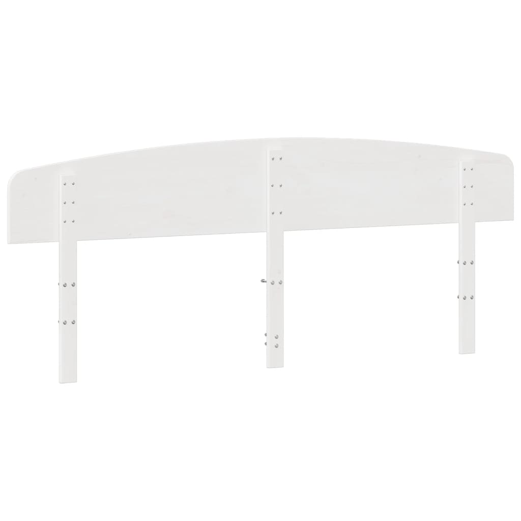 vidaXL Kopfteil Weiß 200 cm Massivholz Kiefer