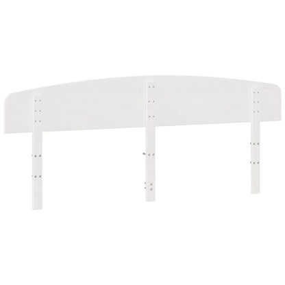 vidaXL Kopfteil Weiß 200 cm Massivholz Kiefer