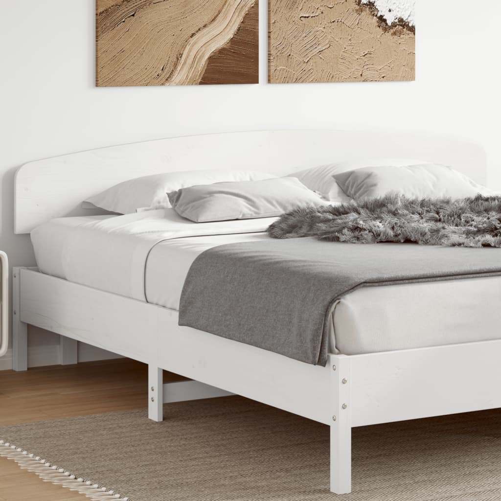 vidaXL Kopfteil Weiß 200 cm Massivholz Kiefer