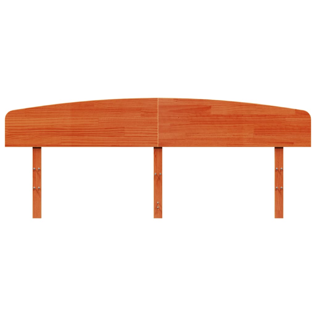 vidaXL Kopfteil Wachsbraun 200 cm Massivholz Kiefer