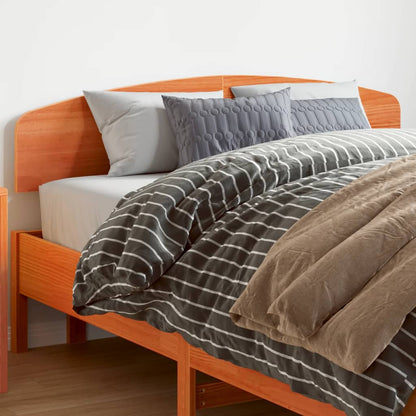 vidaXL Kopfteil Wachsbraun 160 cm Massivholz Kiefer