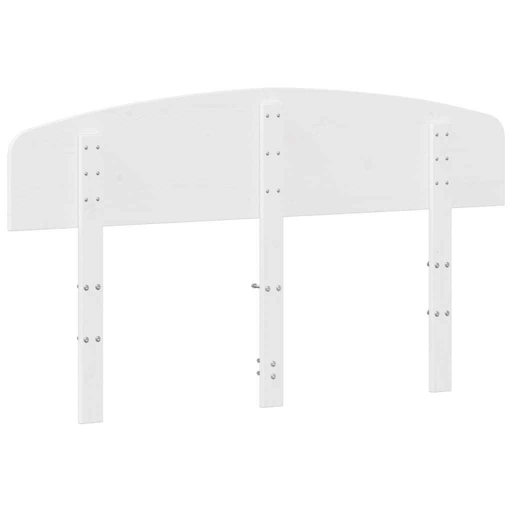 vidaXL Kopfteil Weiß 150 cm Massivholz Kiefer
