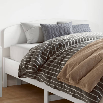 vidaXL Kopfteil Weiß 150 cm Massivholz Kiefer