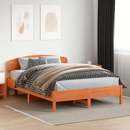 vidaXL Kopfteil Wachsbraun 150 cm Massivholz Kiefer