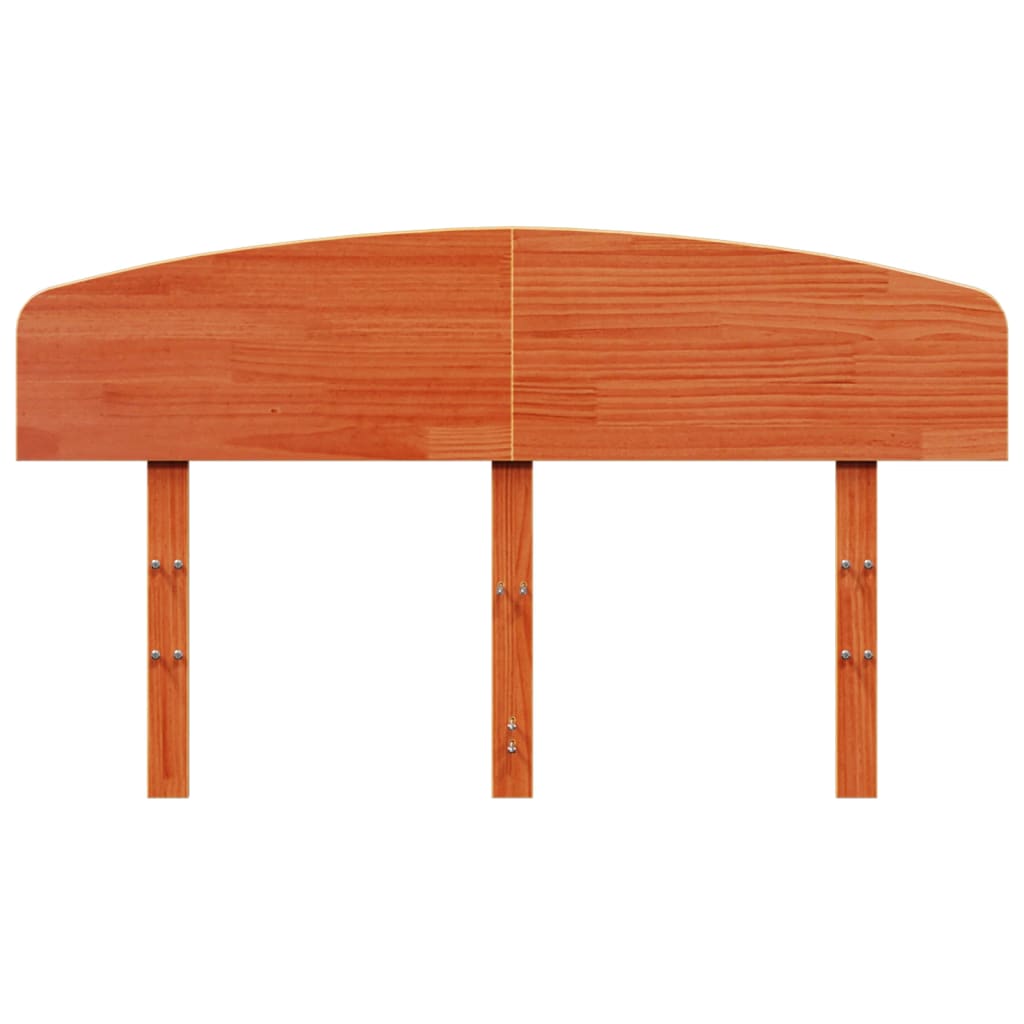 vidaXL Kopfteil Wachsbraun 135 cm Massivholz Kiefer