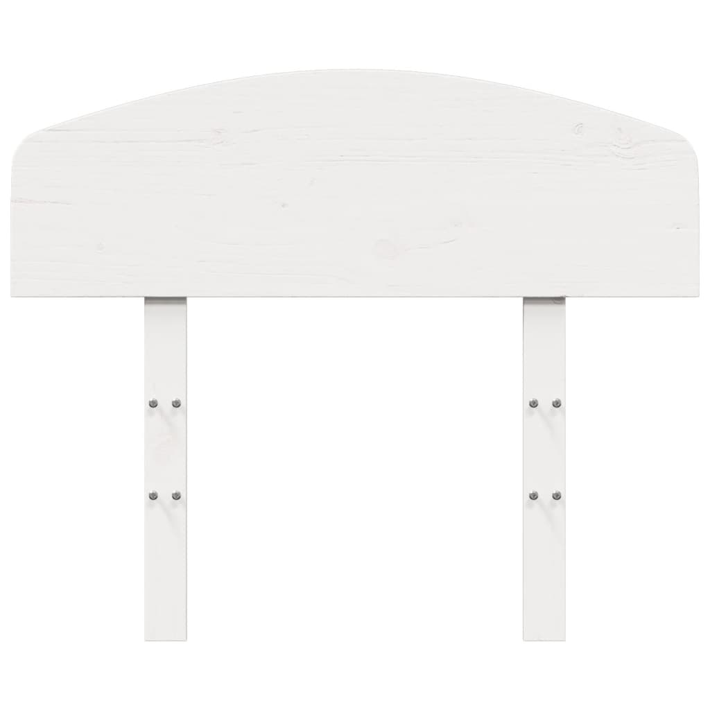 vidaXL Kopfteil Weiß 75 cm Massivholz Kiefer