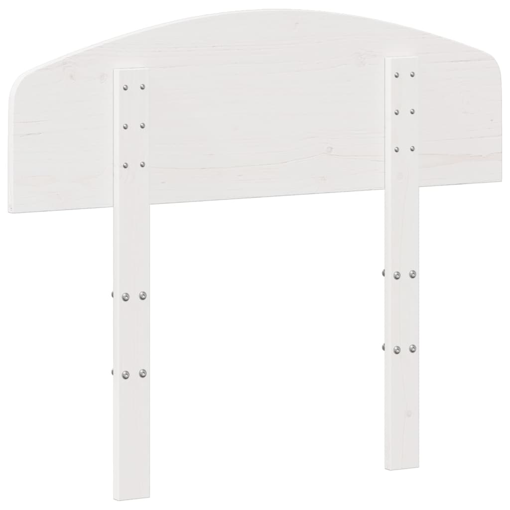 vidaXL Kopfteil Weiß 75 cm Massivholz Kiefer