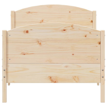vidaXL Massivholzbett ohne Matratze 100x200 cm Kiefernholz