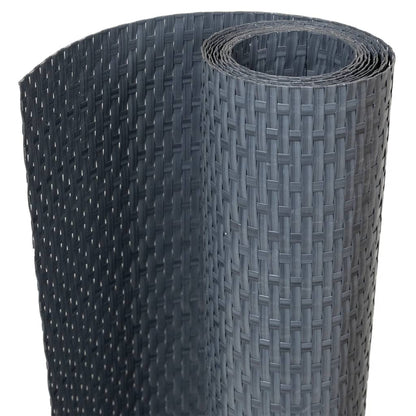 vidaXL Balkon-Sichtschutz Anthrazit 400x80 cm Poly Rattan