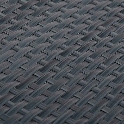 vidaXL Balkon-Sichtschutz Anthrazit 400x80 cm Poly Rattan