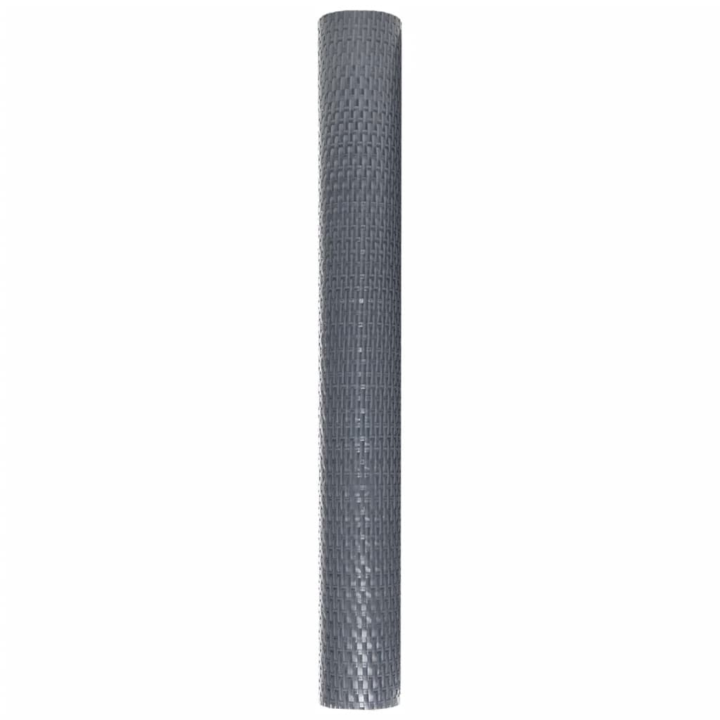 vidaXL Balkon-Sichtschutz Anthrazit 400x90 cm Poly Rattan