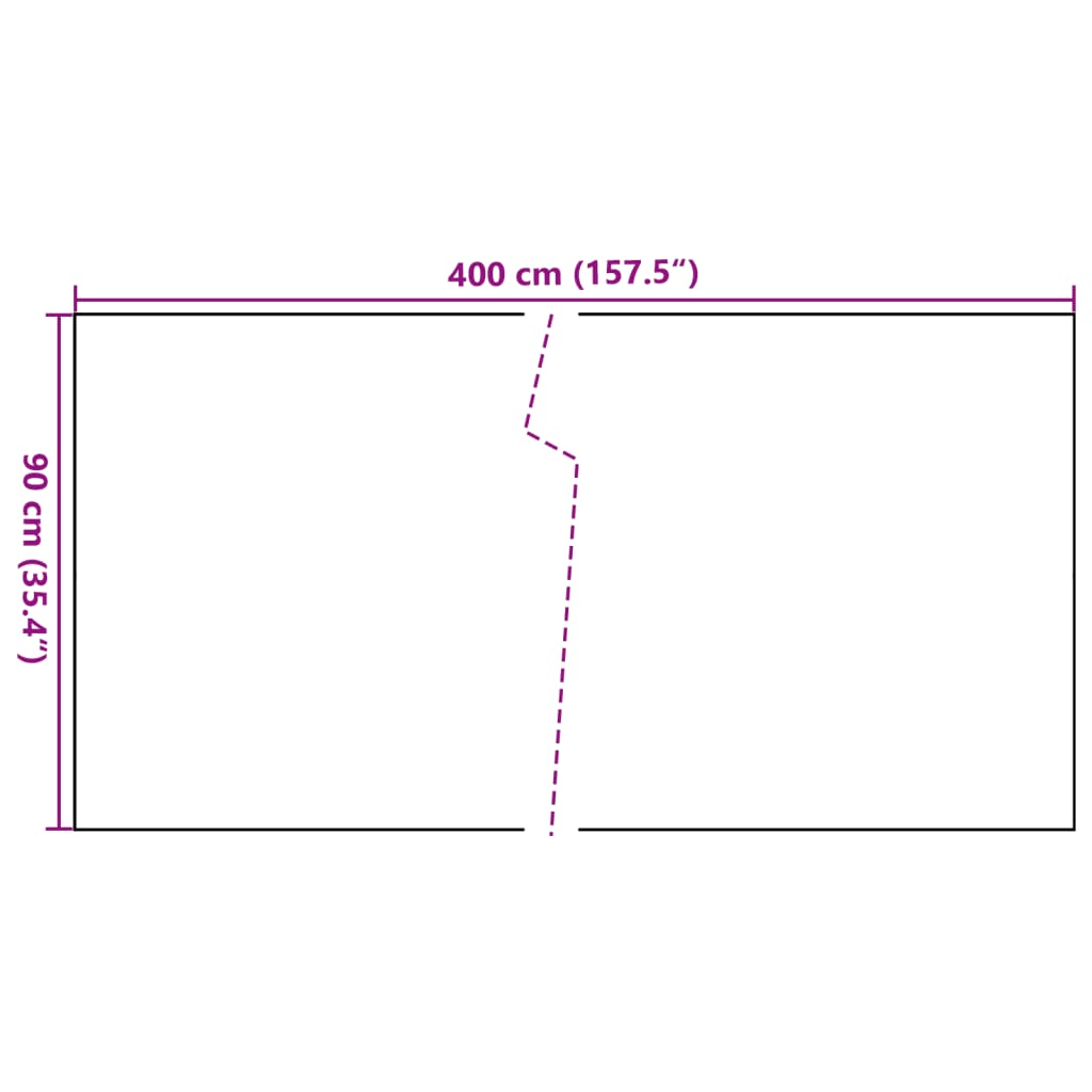 vidaXL Balkon-Sichtschutz Anthrazit 400x90 cm Poly Rattan