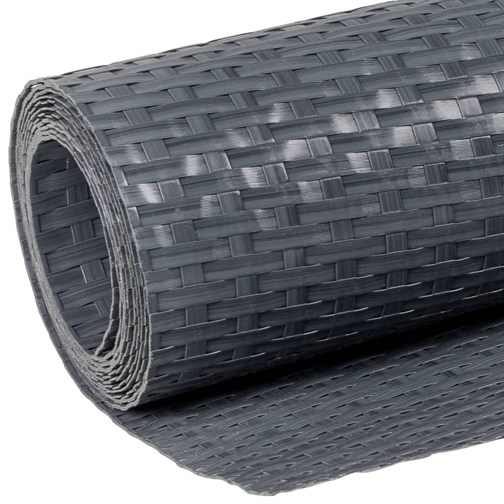 vidaXL Brise-vue de balcon anthracite 500x80 cm en polyrotin