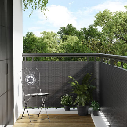 vidaXL Brise-vue de balcon anthracite 500x80 cm en polyrotin