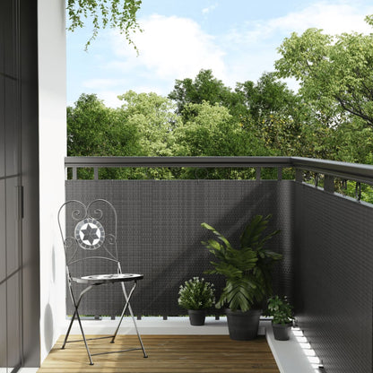 vidaXL Brise-vue de balcon anthracite 1000x90 cm en résine tressée