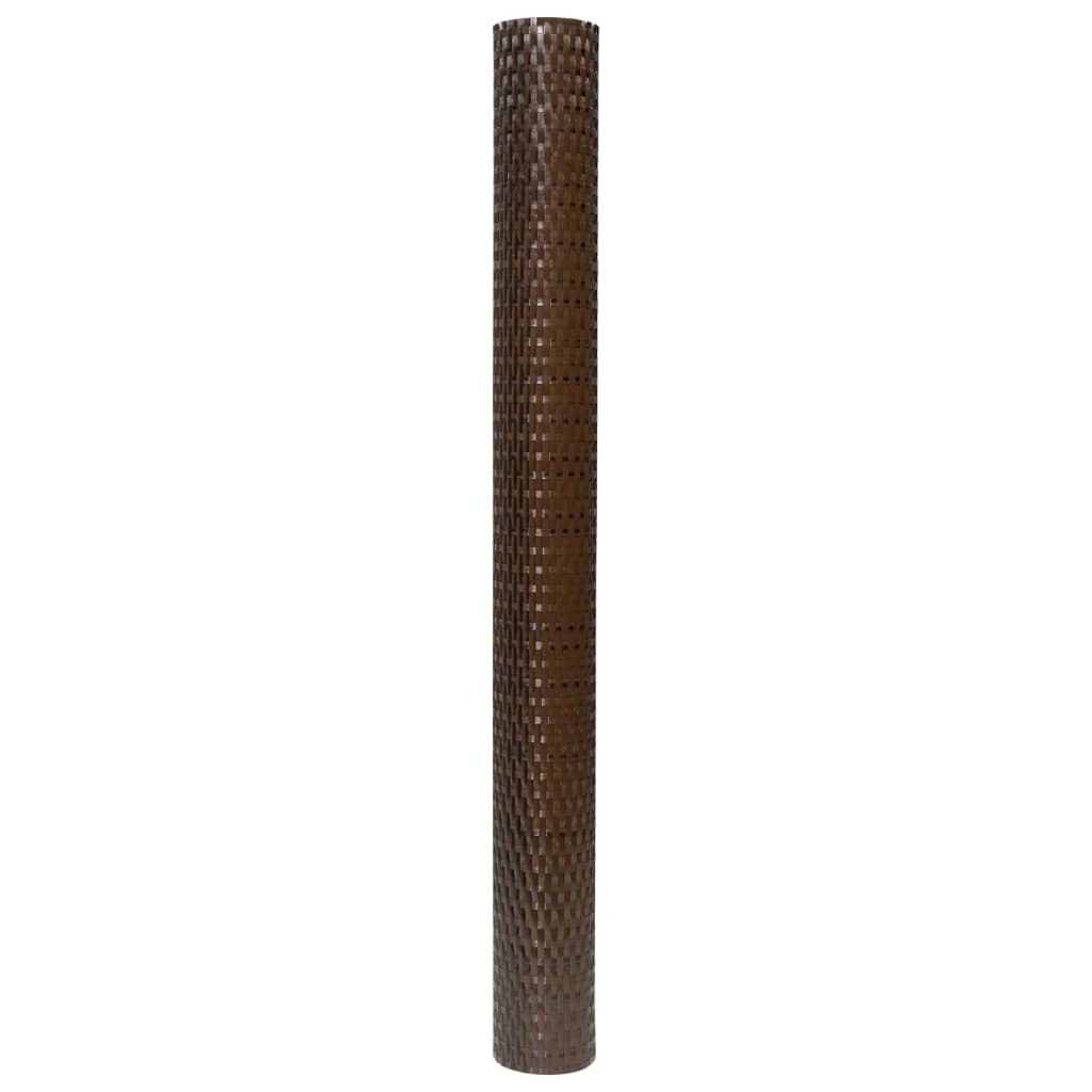 vidaXL Brise-vue de balcon marron et noir 300x100 cm en polyrotin