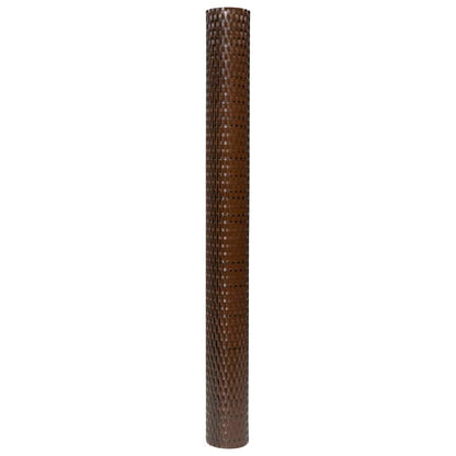 vidaXL Balkon-Sichtschutz Braun und Schwarz 400x80 cm Poly Rattan