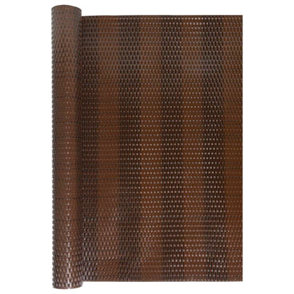 vidaXL Brise-vue de balcon marron et noir 400x90 cm en polyrotin