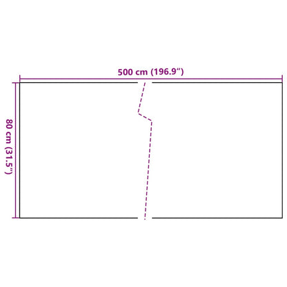 vidaXL Brise-vue de balcon marron et noir 500x80 cm en rotin synthétique