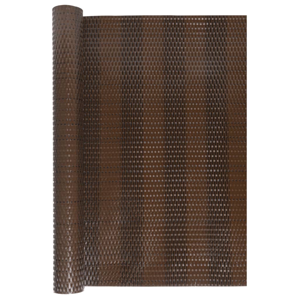 vidaXL Balkon-Sichtschutz Braun und Schwarz 1000x80 cm Poly Rattan